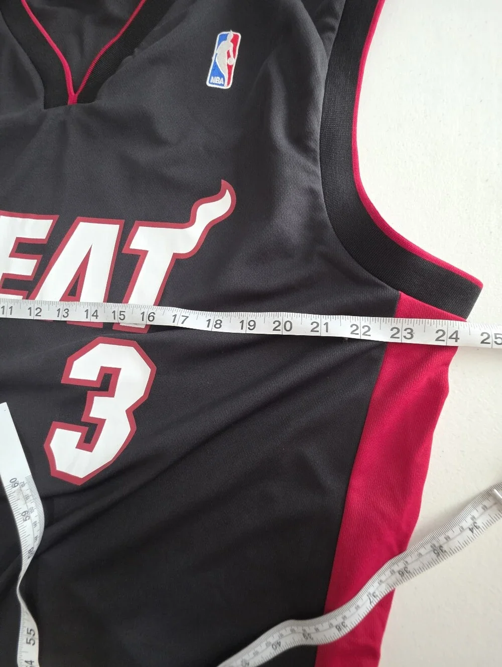 Adidas Dwyane Wade #3 Miami Heat Jersey Mens Large Black NBA Basketball